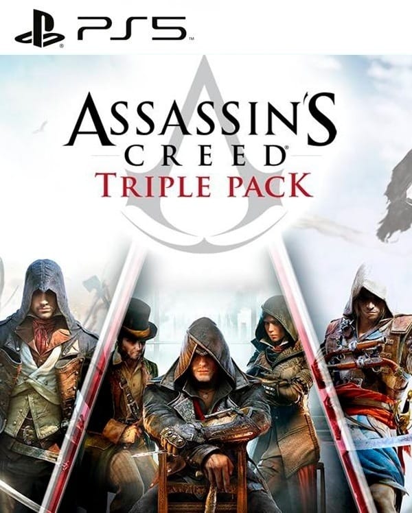 Assassins Creed Triple Pack Black Flag Unity Syndicate PS5