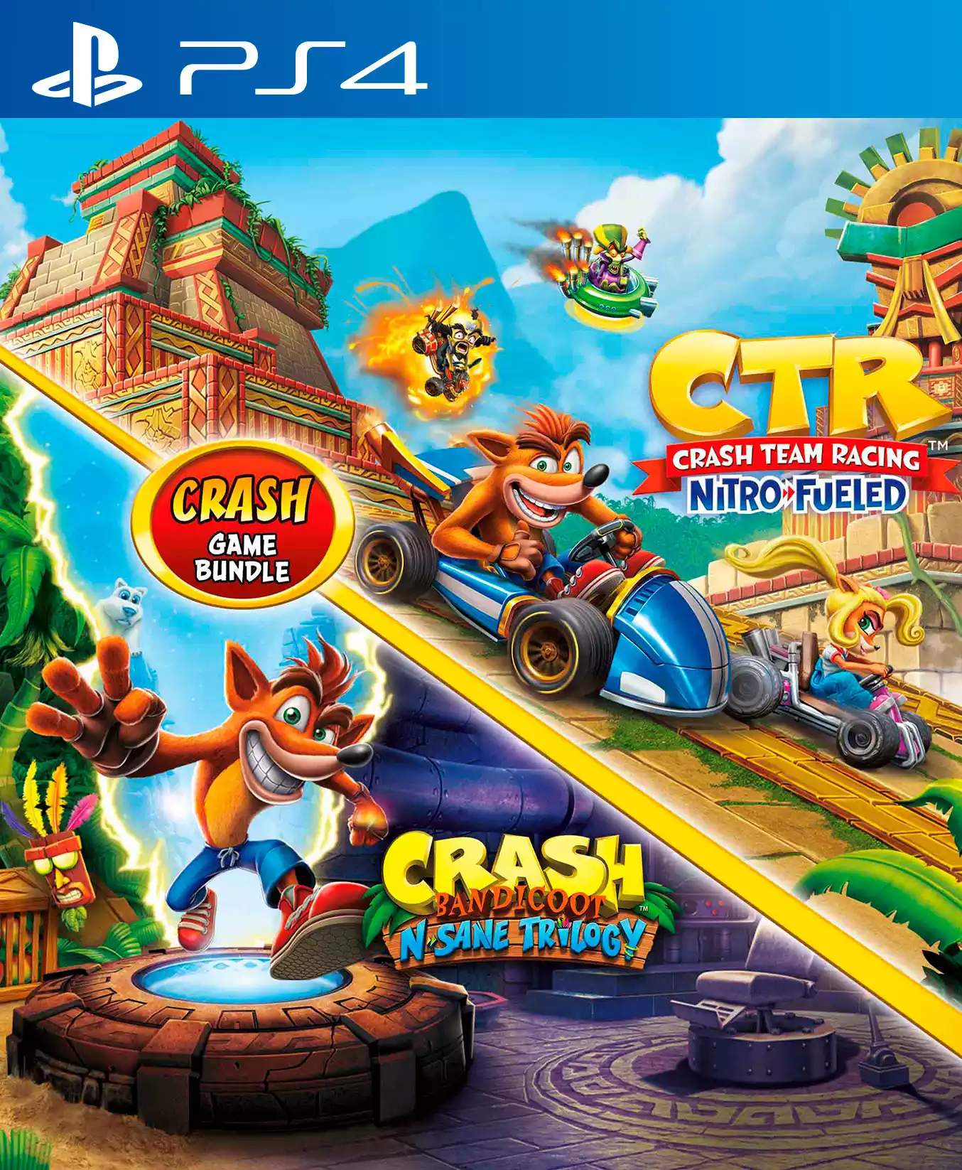 Crash Bandicoot Bundle N. Sane Trilogy + CTR Nitro Fueled PS4