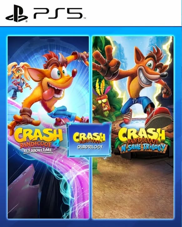 Crash Bandicoot Quadrilogy Bundle Crash Trilogy + Crash 4 PS5