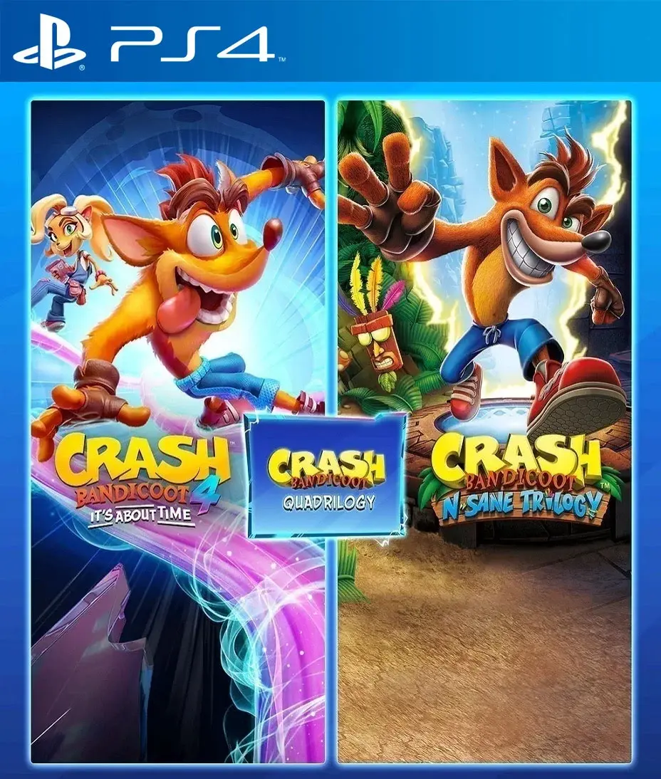 Crash Bandicoot Quadrilogy Bundle PS4 (SECUNDARIO)